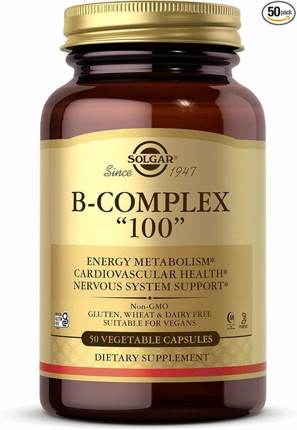 SOLGAR B-Complex 100" 50 Vegetable 50 Servings