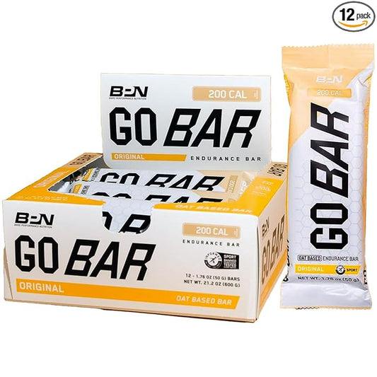 Bare Performance Nutrition BPN Go Bar, Oat Based Endurance Training Bar 36g of Carbohydrates and 200 Calories Per Bar, 12 Bars Per Box, Original Oat