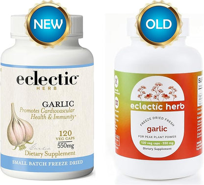 Eclectic Institute Raw Freeze-Dried Non-GMO Garlic Capsules 120 CT