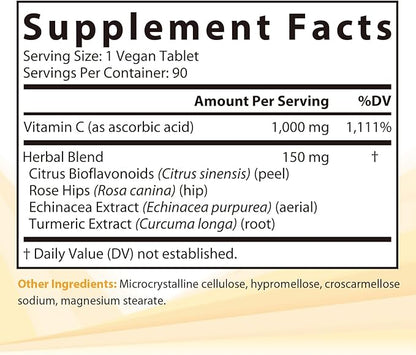 Vitamin C Complex, 1000mg VC 90 Tabs