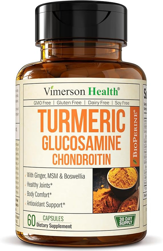 Turmeric & Glucosamine Chondroitin Joint Support 60 Capsules