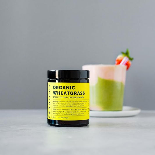 Erbology Organic Wheatgrass Powder 3.2 oz 45 Servings