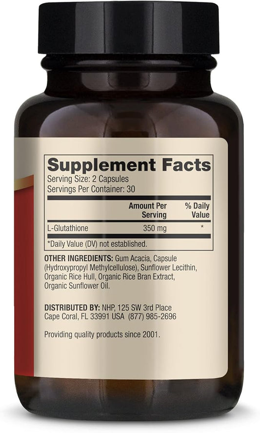 Dr. Mercola Liposomal Glutathione, 30 Servings (60 Capsules), 350 mg