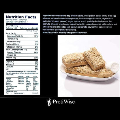 ProtiWise – High Protein 15g Bar 7/Box |