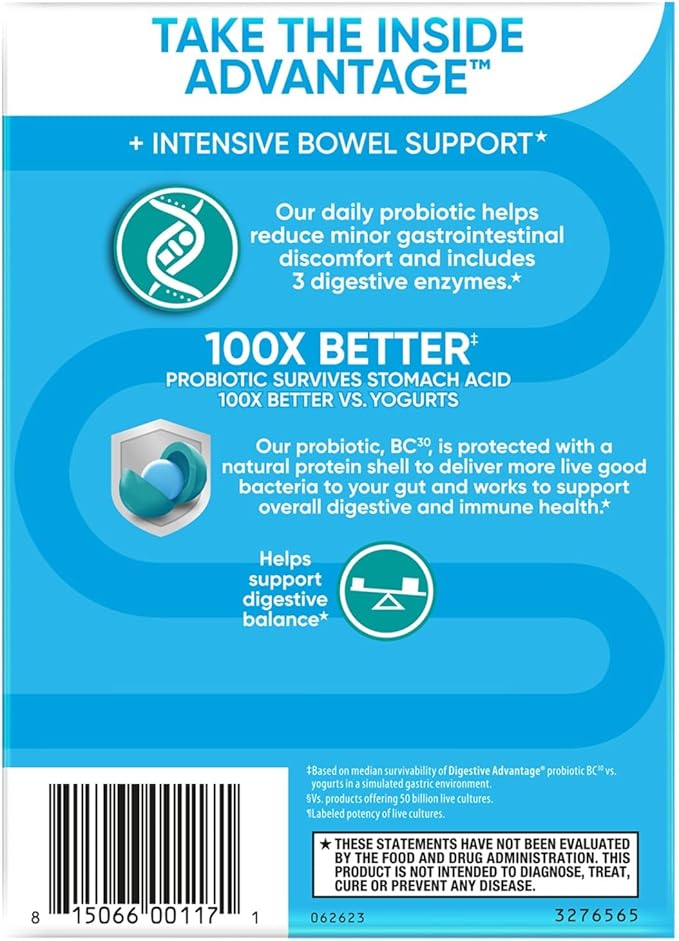 Digestive Advantage IBS Probiotics For Women 96 Capsules