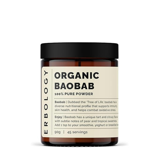 Erbology Organic Baobab Powder 3.2 oz 45 Servings
