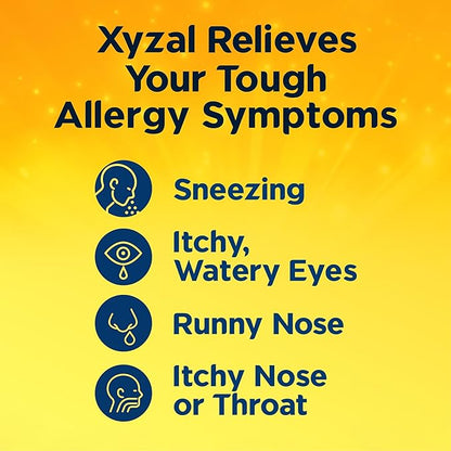 Xyzal Allergy Pills, 24-Hour Allergy Relief, 10-Count, Original