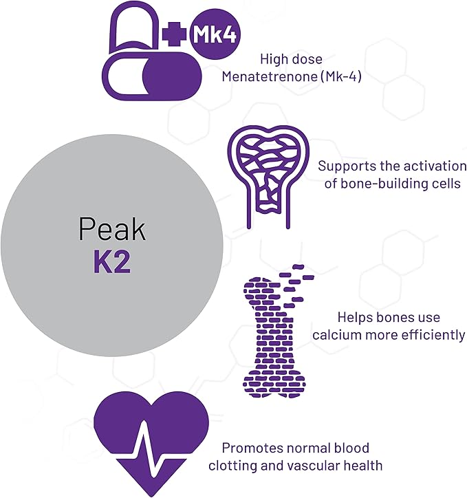 AOR, Peak K2, Supports Bone and 90 servings (90 capsules)