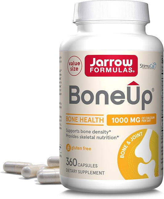 Jarrow Formulas BoneUp 360 Capsules 180 Servings D3, K2 K2 (as MK-7) & 1000 mg