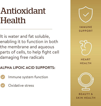 Solgar Alpha Lipoic Acid 200 mg, 50 Vegetable CoQ-10 - 50 Servings