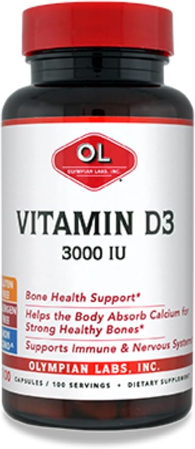 Olympian Labs Vitamin D3 3000 Iu 100 Capsules