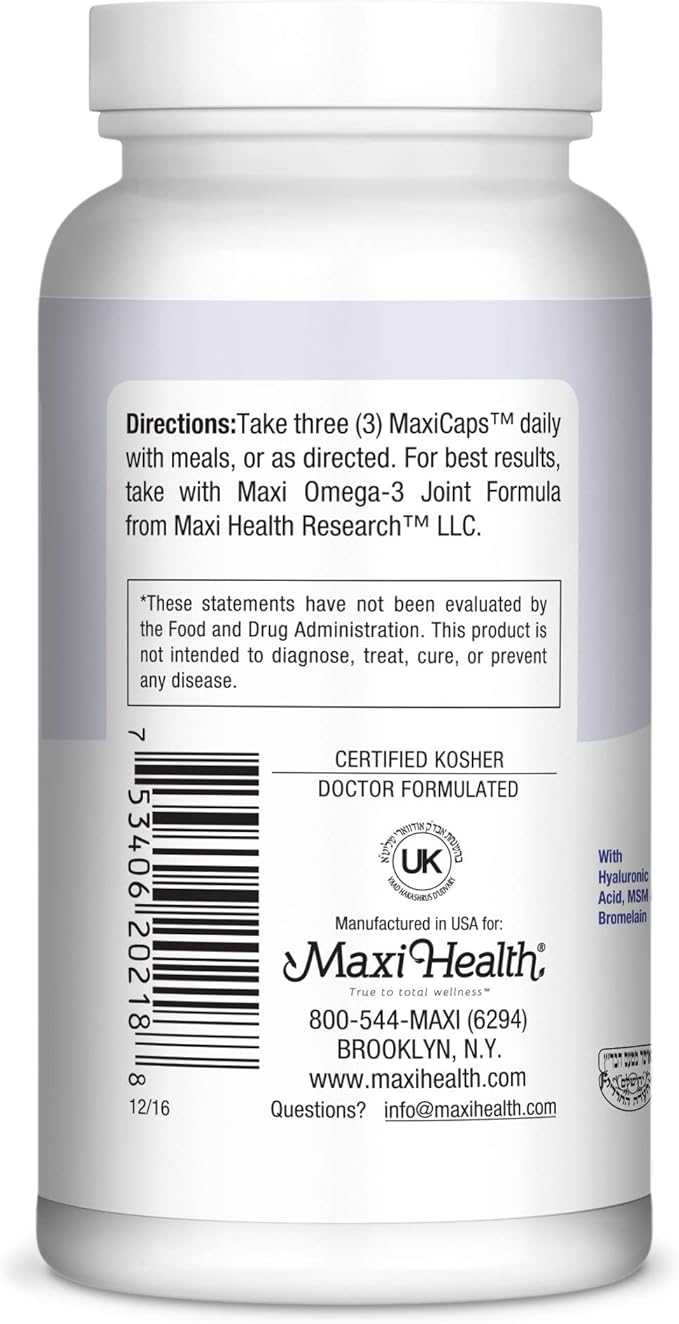 Maxi Health Premium Glucosamine Complex, 180