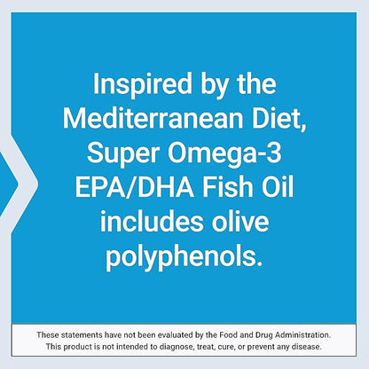 Super Omega-3 EPA/DHA Fish Oil, Sesame 120 Softgels