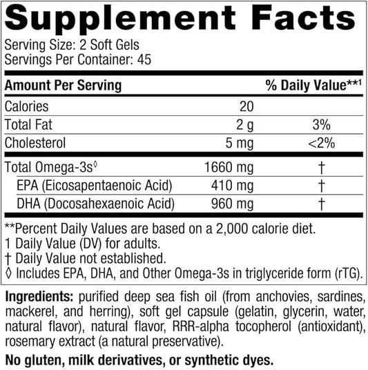 Nordic Naturals DHA Xtra, Strawberry 90 Soft 1660 mg Omega-3 - 45 Servings