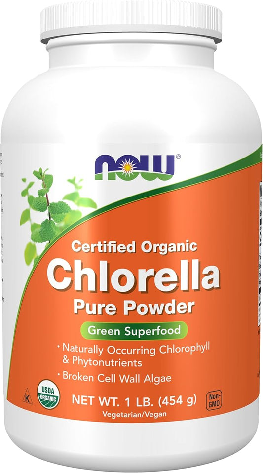 NOW Supplements, Organic Chlorella Powder 1-Pound