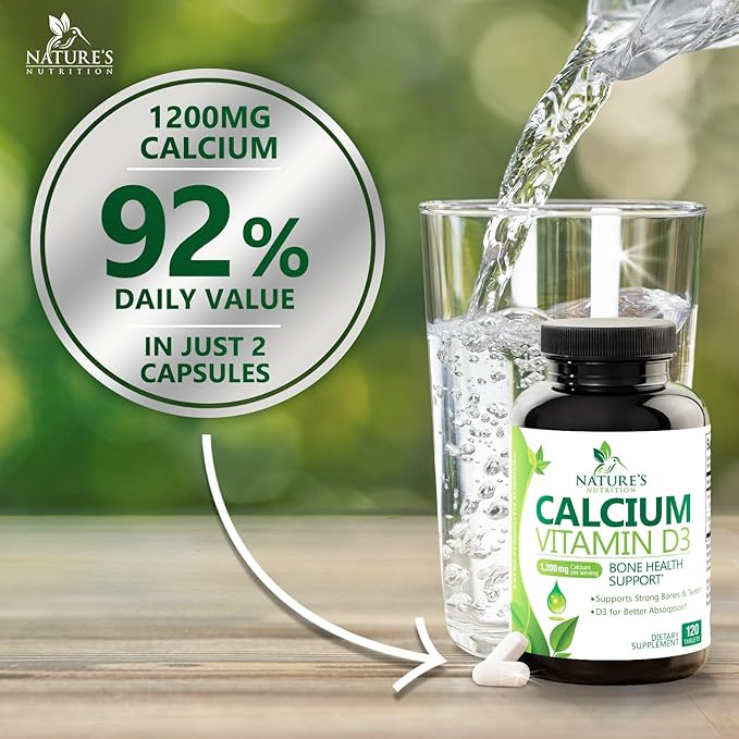 Calcium 1200 mg Plus Vitamin D3, 120 Tablets
