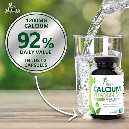 Calcium 1200 mg Plus Vitamin D3, 120 Tablets