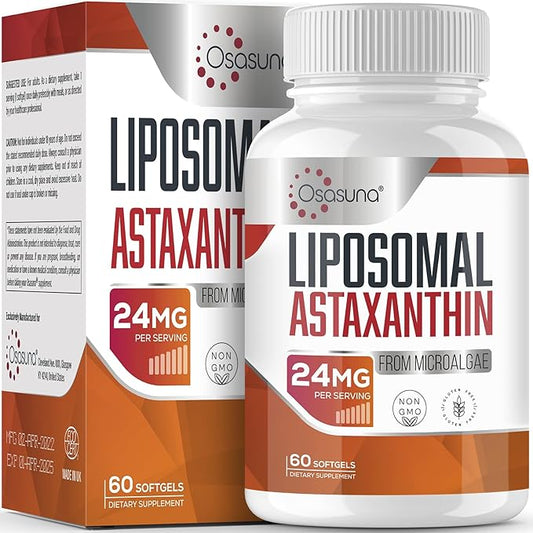 Liposomal Astaxanthin Supplement 24 MG, Maximum 60 Softgels(2 Softgels(2 Months