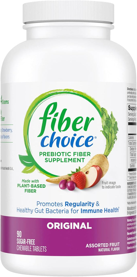 Fiber Choice Daily Prebiotic Fiber Chewable 90 Tablets (90 Count 1))
