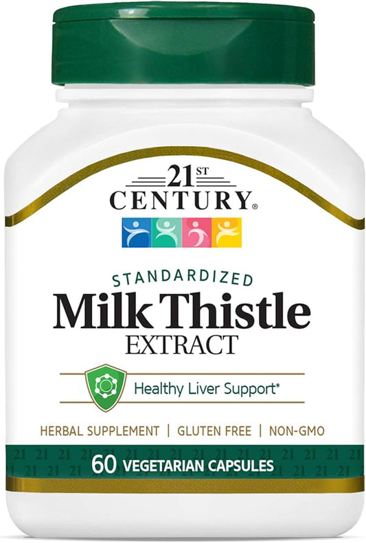 21st Century Vitamins Thistle Extract Veg 60 Count (21338)