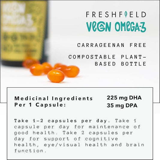 Freshfield Vegan Omega 3 DHA: Sustainably