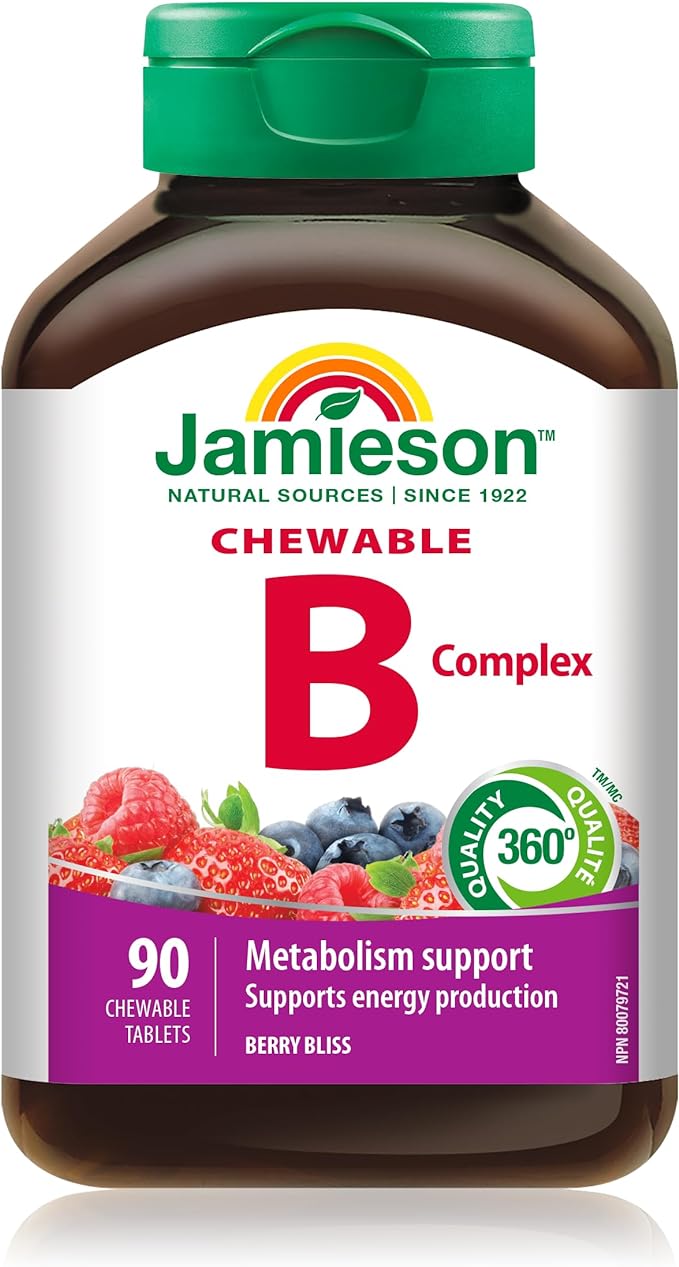 Jamieson Delicious Chewable Formula B Complex 90 Tablets