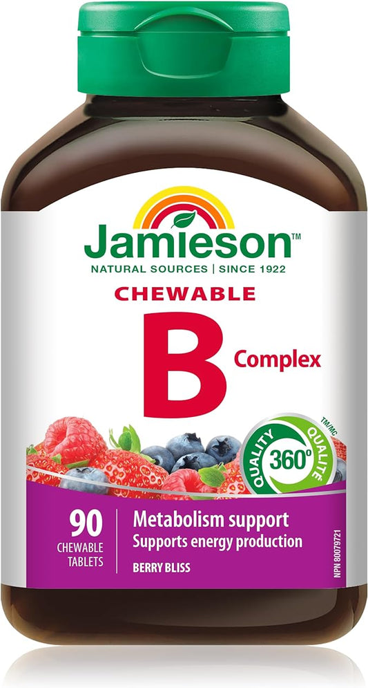 Jamieson Delicious Chewable Formula B Complex 90 Tablets