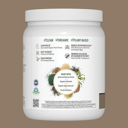 Garden of Life Organic Vegan Protein 20g Plant D3, K2 K2 MK-7 MK-7 & 14 Servings