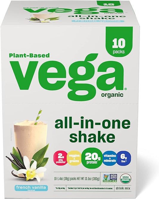 Vega Organic All-in-One Vegan Protein Powder, 13.5 oz