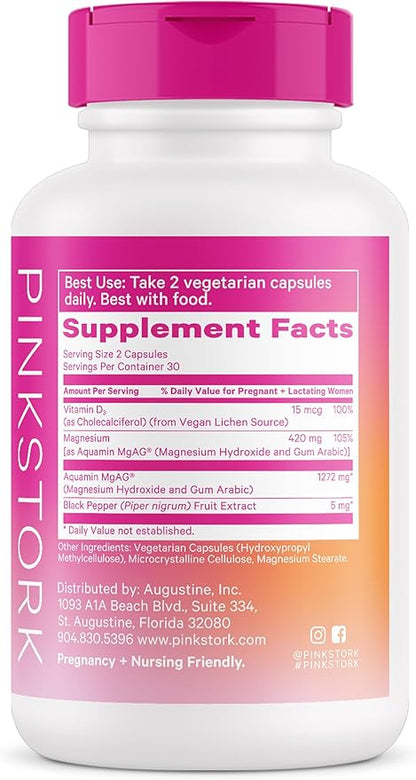 Pink Stork Magnesium Supplement for Women 60 capsules