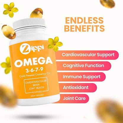 Omega 3-6-7-9 Camelina Softgels 3-6-7-9 Fatty (2 Pack)