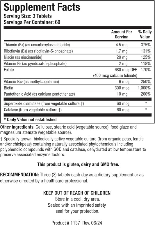 Biotics Research Bio3B G Vitamin B 180 Tabs