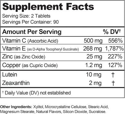 Visual Advantage® Macular Support Chewables – 2 Vitamins 3 Month (180)