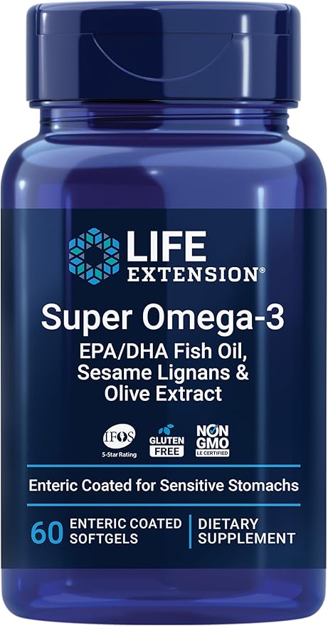 Life Extension Super Omega-3 EPA/DHA Fish 60 Softgels