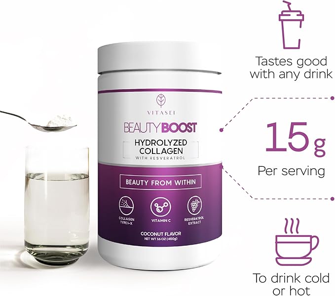 Hydrolyzed Collagen Peptides Powder with Vitamin 16 oz