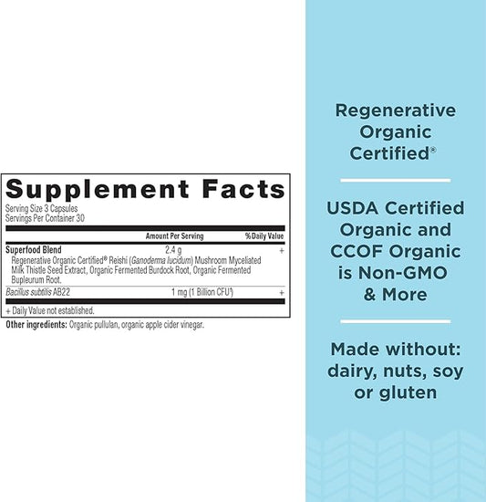 Ancient Nutrition Regenerative Organic Certified Liver 90 Count