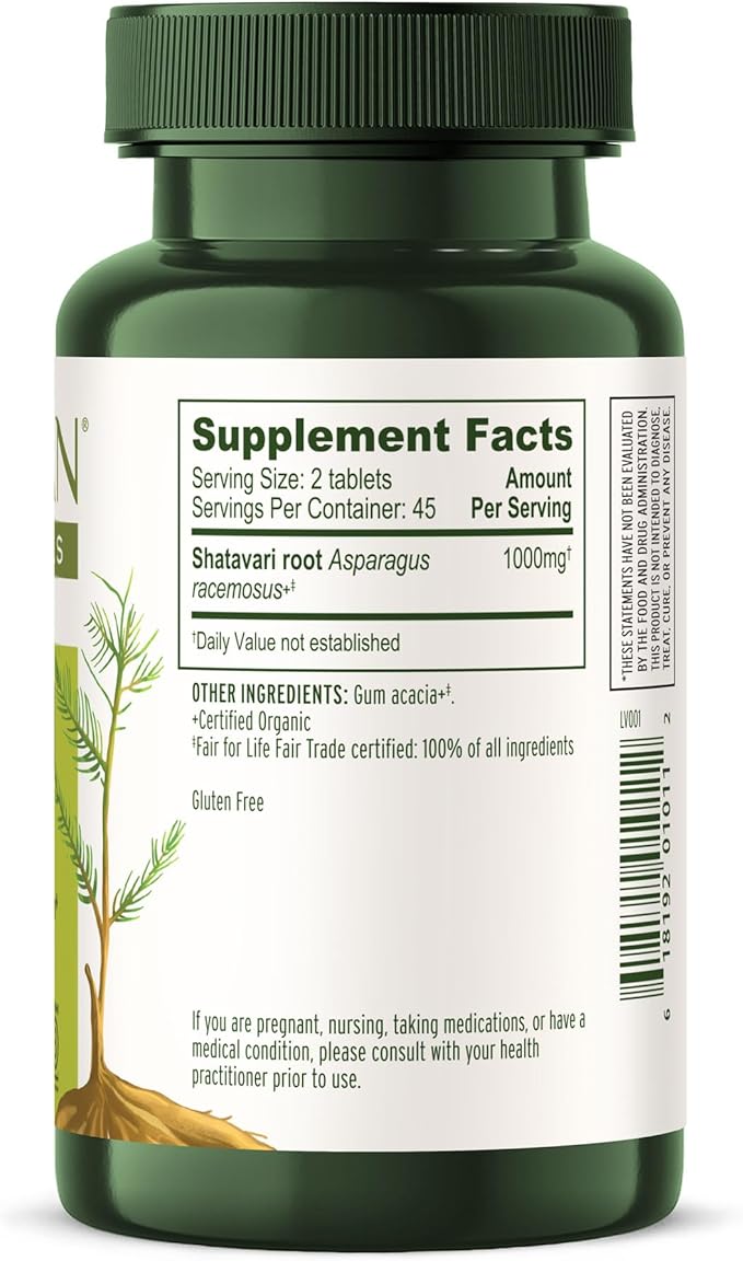 Banyan Botanicals Shatavari Tablets – Organic 90 Tablets