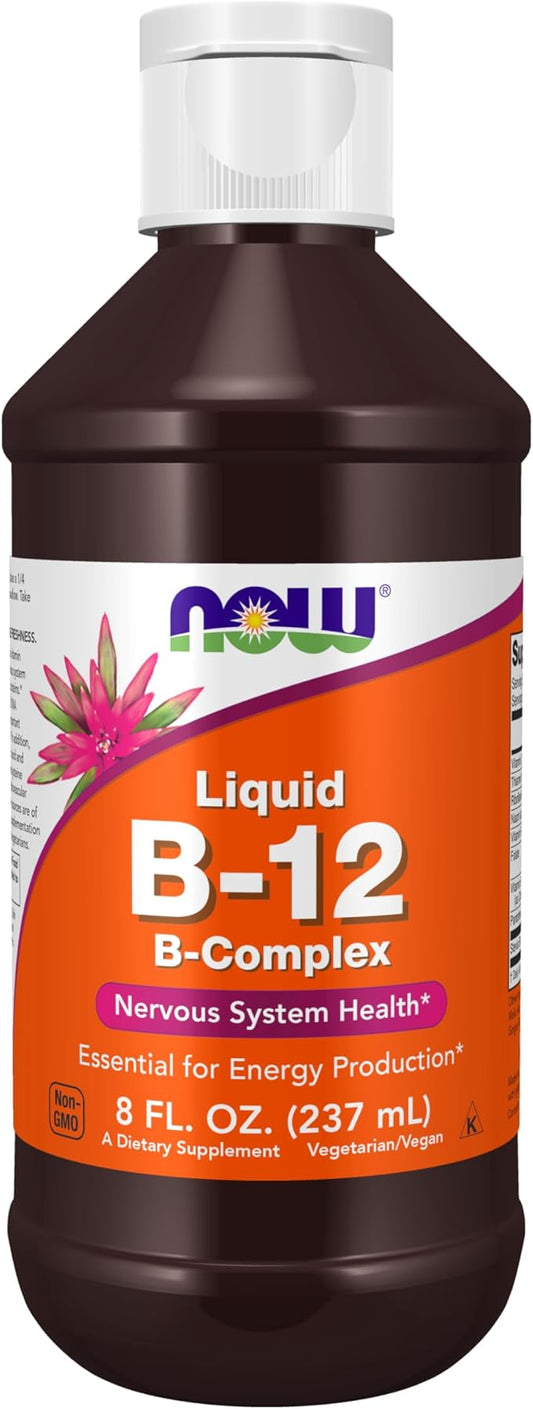 NOW Supplements, Vitamin B-12 Complex Liquid, 8-Ounce