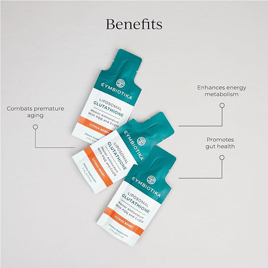 CYMBIOTIKA Glutathione with PQQ & CoQ10, 150 mg, 25 Pack