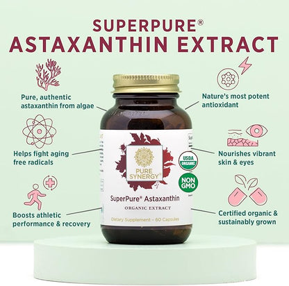 PURE SYNERGY SuperPure Astaxanthin Extract (60 Capsules)