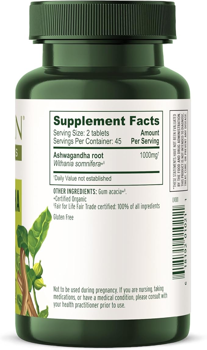 Banyan Botanicals Ashwagandha Tablets – Organic 90 Tablets