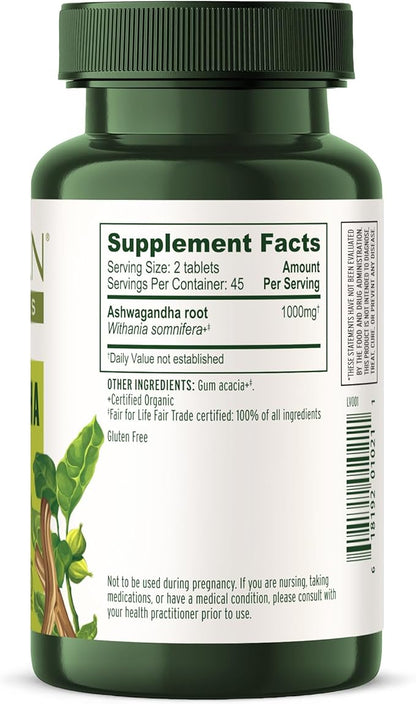 Banyan Botanicals Ashwagandha Tablets – Organic 90 Tablets