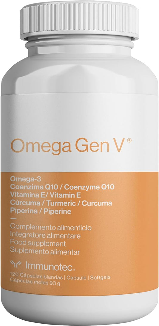 Omega Gen V® 5-in-1 Formula – Omega-3 Fish (1,800mg) w/EPA CoQ10, Turmeric, 120 Soft