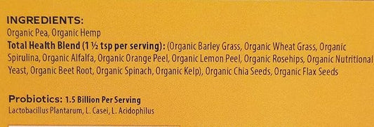 Plant Protein Powder with Total Health 17 Servings,