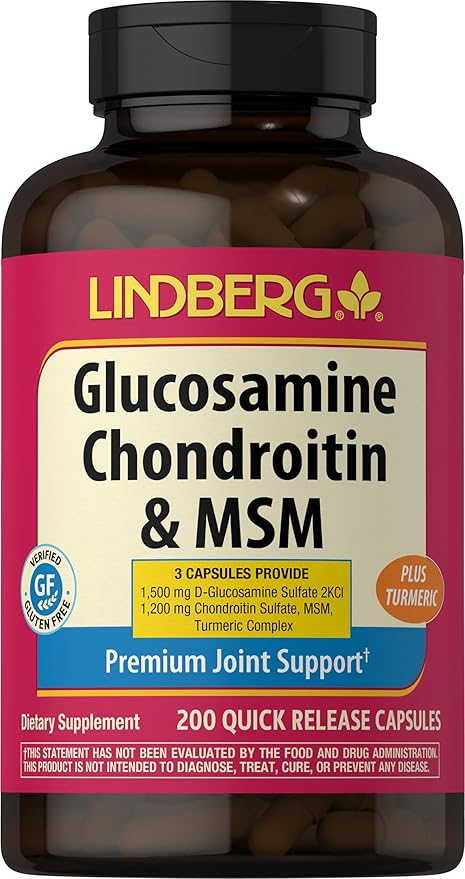 Piping Rock Glucosamine Chondroitin MSM 200 Capsules