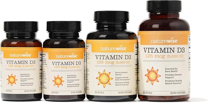 NatureWise Vitamin D3 5000iu (125 mcg) 90 Count