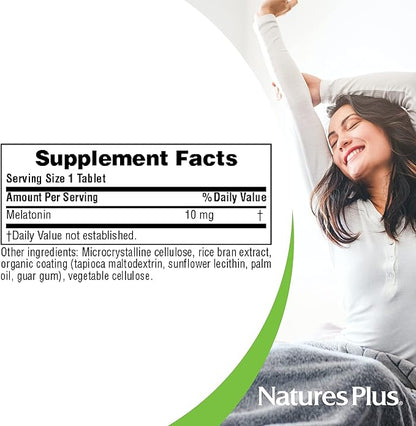 Natures Plus Melatonin 10 mg 90 Fast-Acting 90 Servings