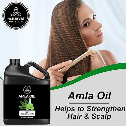 Naturevibe Botanicals Amla Oil 32 Ounces 100% Pure