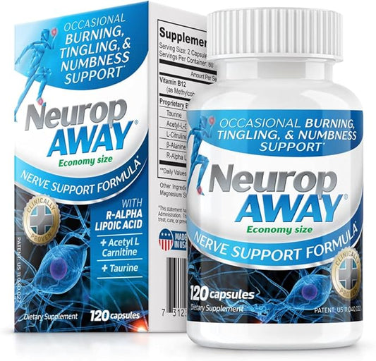 NeuropAWAY Nerve Support,120 Daily Capsules