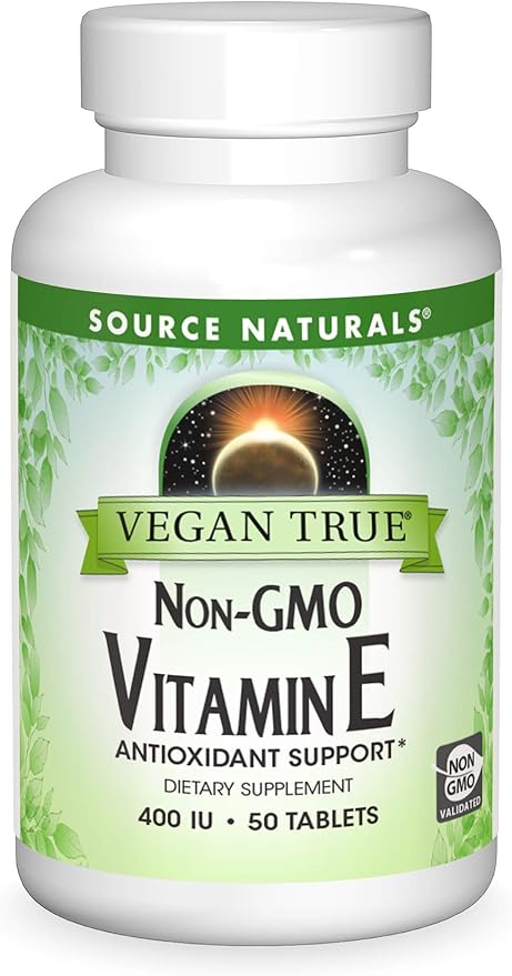 Source Naturals Vegan True Vitamin E, 268 mg 50 Tablets